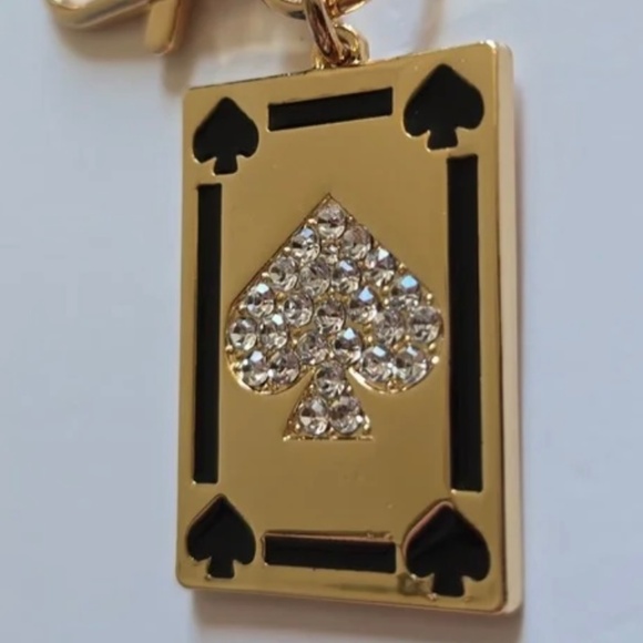 New Kate Spade New York x Target Spade Playing Card Bag Charm Limited Edition - Picture 7 of 10